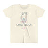 I Love Cross Stitch (with Bunny and Party Horn) Kid's Tee Shirt