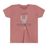 I Love Cross Stitch (with Bunny and Party Horn) Kid's Tee Shirt