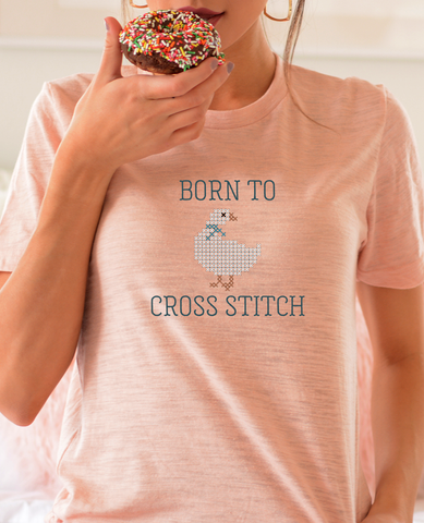 Born to Cross Stitch (with Duckie) Tee Shirt