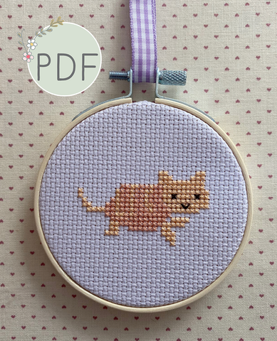 Funky Kitty Mini Cross Stitch Pattern