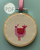 Pink Bird Mini Cross Stitch Pattern