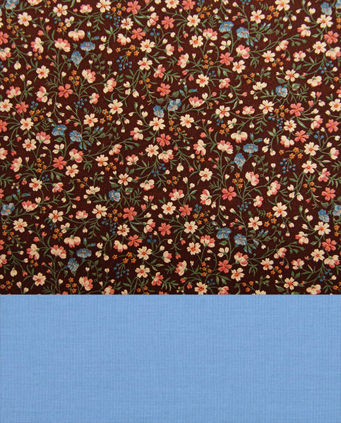 Peasant Dress, Pinafore, and Stockings Kit: Brown with Blue 8633