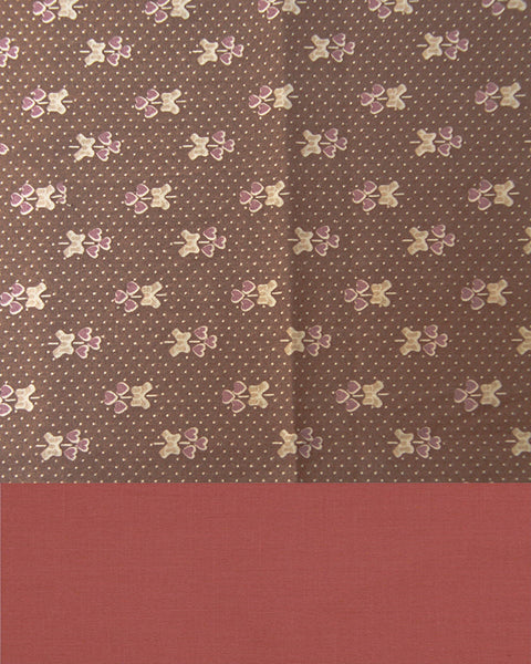 Peasant Dress, Pinafore, and Stockings Kit: Hearts on Brown 8806