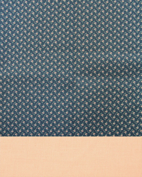 Peasant Dress, Pinafore, and Stockings Kit: Tiny Pinks on Blue 8859