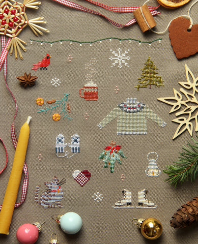 Things of Winter Cross Stitch Sampler Kit