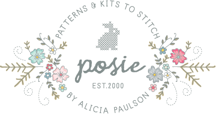 Posie: Patterns and Kits to Stitch by Alicia Paulson logo