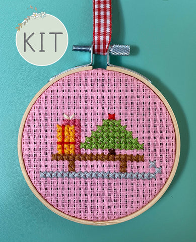 Christmas is Coming! Cross Stitch Ornament Kit  Posie: Patterns and Kits  to Stitch by Alicia Paulson