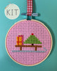 Winter Sled Mini Cross Stitch Kit