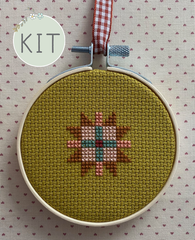 Boba Love Mini Cross Stitch Kit  Posie: Patterns and Kits to
