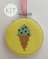 Bubble Tea Mini Cross Stitch Kit  Posie: Patterns and Kits to Stitch by  Alicia Paulson
