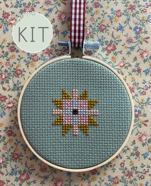 New England Quilt Block 3 Mini Cross Stitch Kit