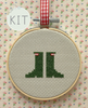 Rain Boots Mini Cross Stitch Kit