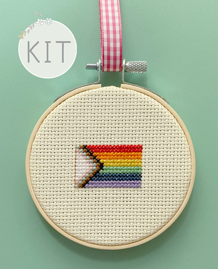 Pride Flag Mini Cross Stitch Kit  Posie: Patterns and Kits to Stitch by  Alicia Paulson