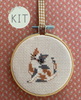 Calico Kitten Mini Cross Stitch Kit