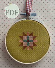 New England Quilt Block 2 Mini Cross Stitch Pattern
