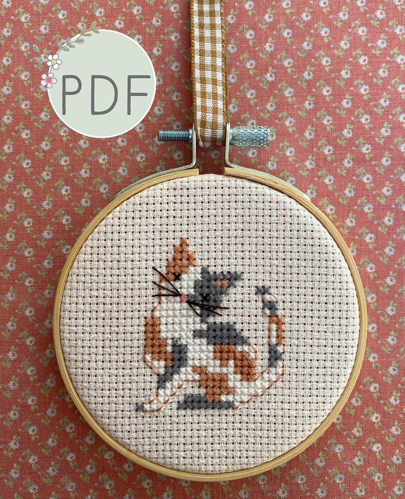 Callico Patterns Calico Kitten Mini Cross Stitch Pattern – Posie: Patterns and Kits to ...