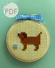 Sweet Puppers Mini Cross Stitch Pattern