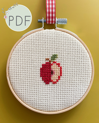 Little Apple Mini Cross Stitch Pattern
