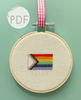 Pride Flag Mini Cross Stitch Pattern