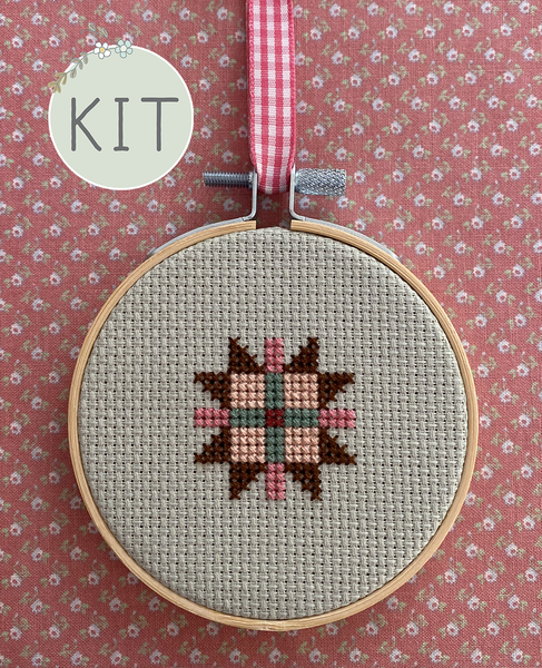 New England Quilt Block 1 Mini Cross Stitch Kit