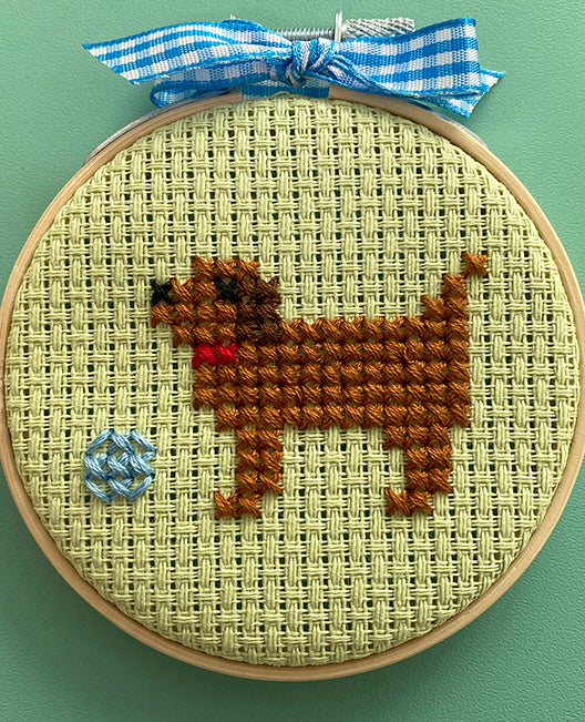 Perky Puppy (cross stitch kit)