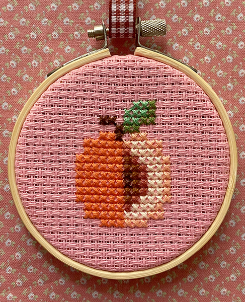 Big Peach Mini Cross Stitch Pattern: Wholesale