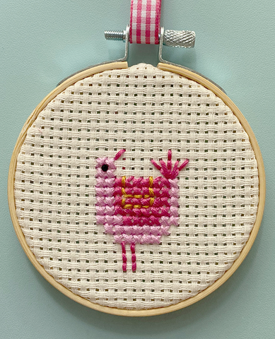 Pink Bird Mini Cross Stitch Pattern: Wholesale