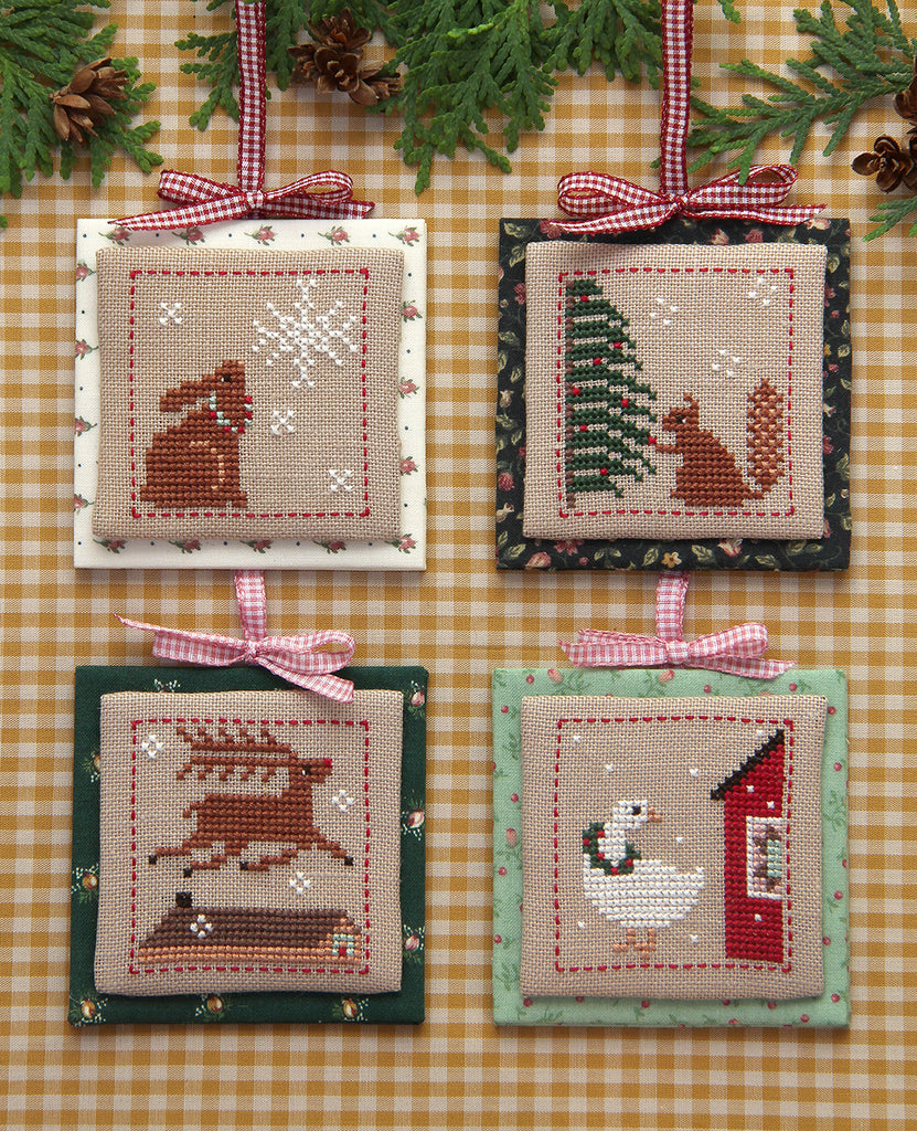 Stitch Christmas Icons Christmas Cotton Fabric