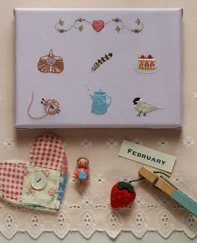 A Tender Year: February Embroidery Pattern