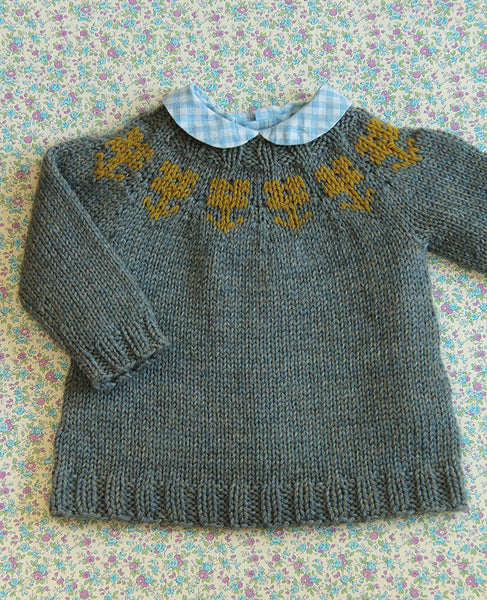 Little Flower Sweater Knitting Pattern