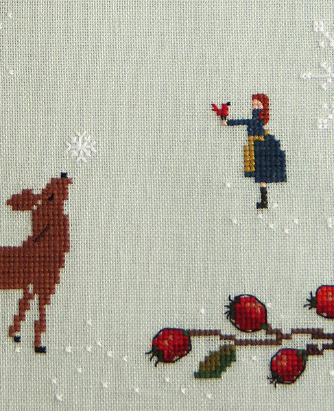 Winter Sled Mini Cross Stitch Kit  Posie: Patterns and Kits to Stitch by  Alicia Paulson