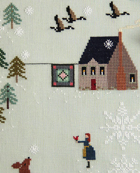 Winter Sled Mini Cross Stitch Kit  Posie: Patterns and Kits to Stitch by  Alicia Paulson