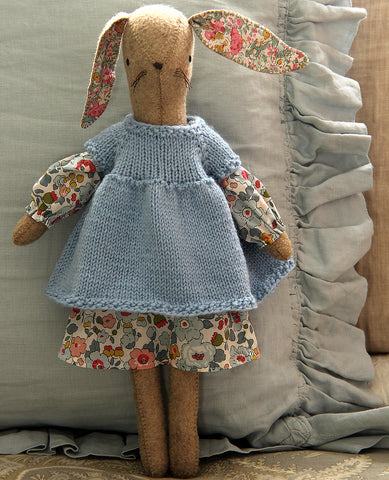 Little Knitted Dress for Dolls Knitting Pattern
