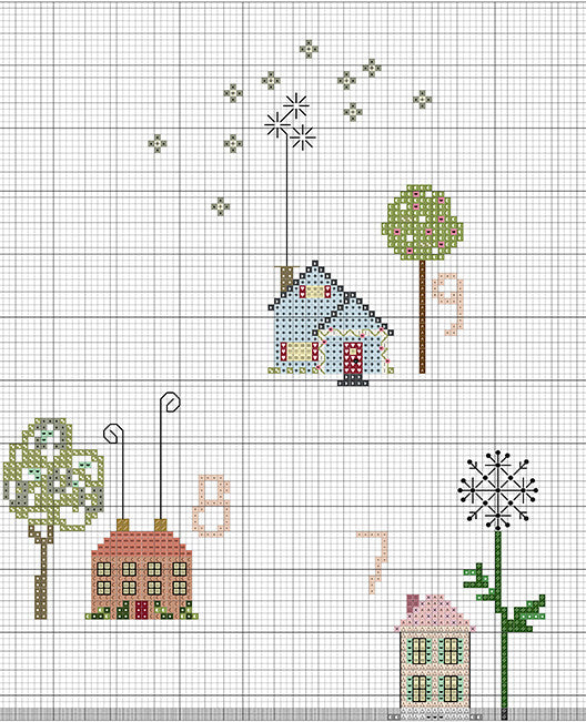 Raincloud Mini Cross Stitch Kit  Posie: Patterns and Kits to Stitch by  Alicia Paulson