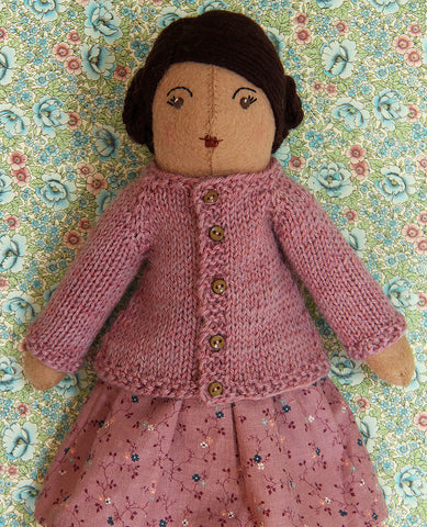 Little Raglan Cardigan for Dolls Knitting Pattern