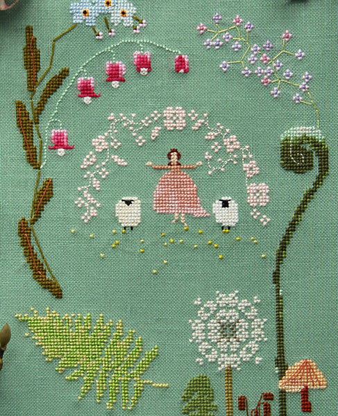 Strawberry Season Cross Stitch Sampler Pattern  Posie: Patterns and Kits  to Stitch by Alicia Paulson
