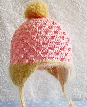 Snowbunny Baby Hat Crochet Pattern