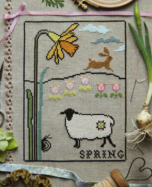 Whan That Aprille Cross Stitch Sampler Pattern: Wholesale