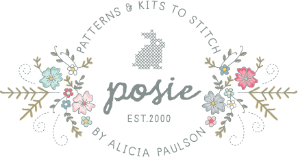 Crystal Star 1 Mini Cross Stitch Kit  Posie: Patterns and Kits to Stitch  by Alicia Paulson